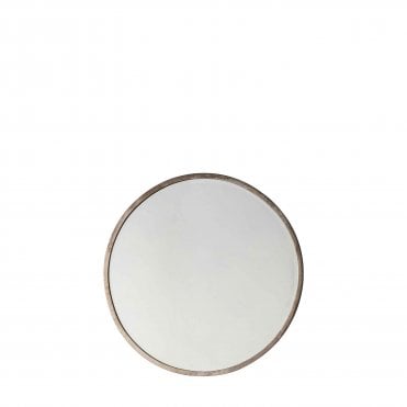 Hegson Round Mirror Antique Silver
