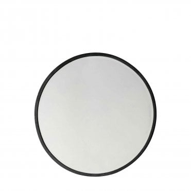 Hegson Round Mirror Black
