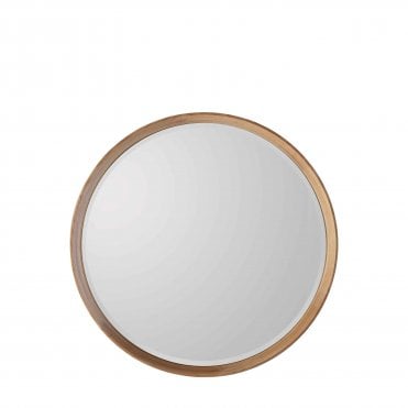 Kneatley Round Mirror Oak