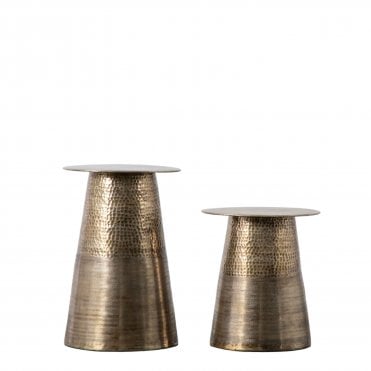 Langham Side Table Set of 2 W400 x D400x H450/580mm