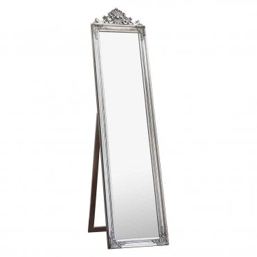 Limbey Wood Cheval Mirror Silver