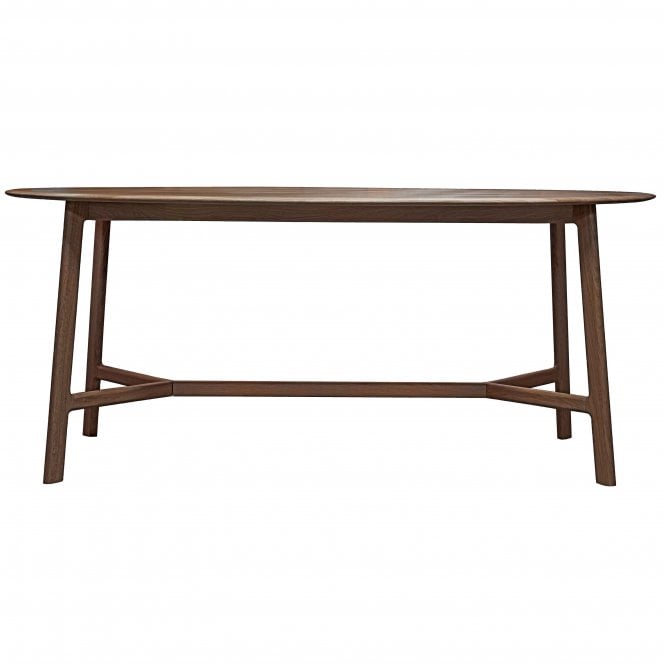 Fabco Collection Mandra Oval Dining Table Walnut (W)1800mm X (D)1000mm X (H)760mm