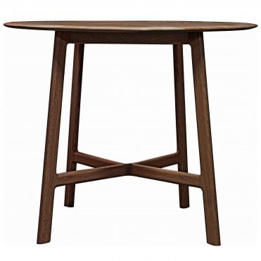 Mandra Round Dining Table Walnut (W)1000mm X (D)1000mm X (H)750mm
