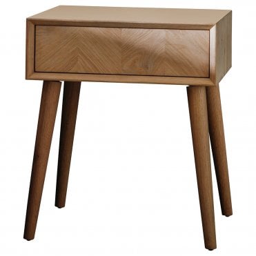 Morgano 1 Drawer Side Table W500 x D450 x H600mm