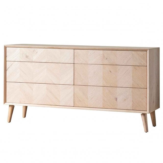 Fabco Collection Morgano 6 Drawer Chest 1340x450x700mm