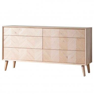 Morgano 6 Drawer Chest 1340x450x700mm