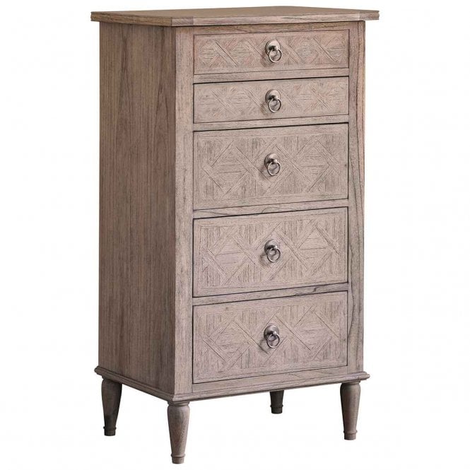 Fabco Collection Mustika 5 Drawer Lingerie Chest 600x450x1150mm