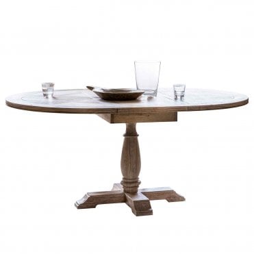 Mustika Round Ext Dining Table 1650x1200x750mm