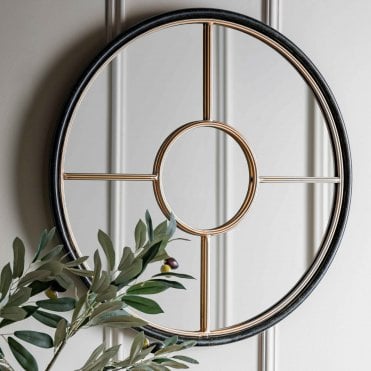 Racells Round Mirror Gold
