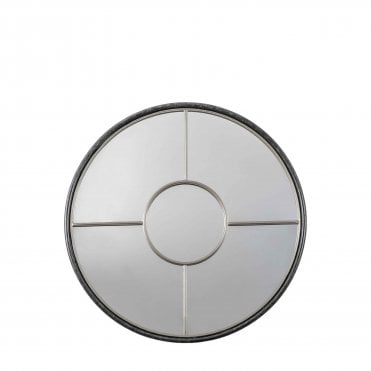 Racells Round Mirror Silver