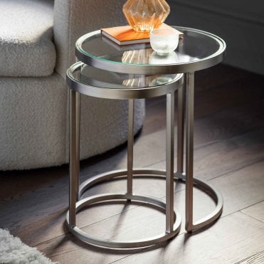 Raweno Nest of Two Tables Silver