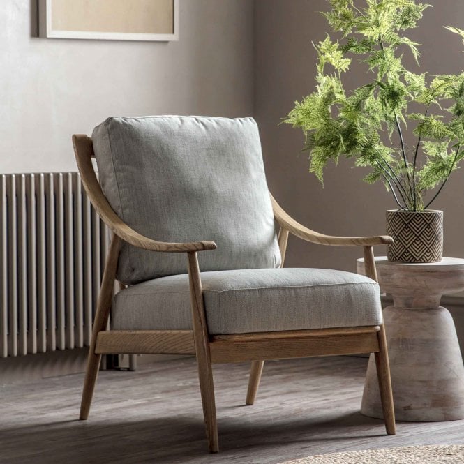 Fabco Collection Remy Armchair Linen (w)620mm x (d)830mm x (h)880mmmm