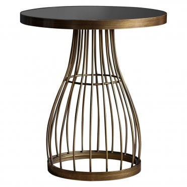 Stargate Side Table Bronze W500 x D500 x H550mm