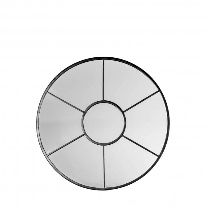Fabco Collection Valuce Round Mirror Black