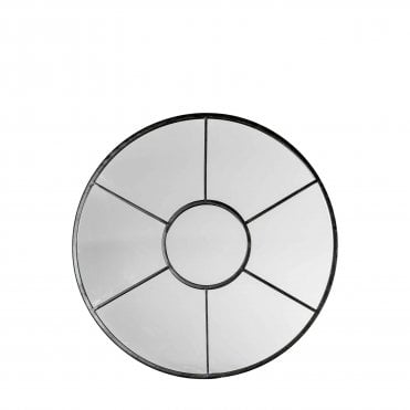 Valuce Round Mirror Black