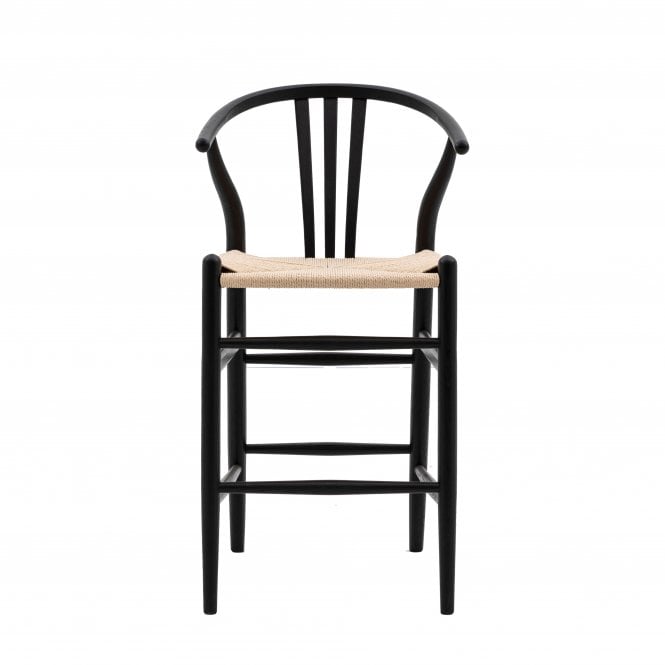 Fabco Collection Wadebridge Bar Stool Black (2pk)