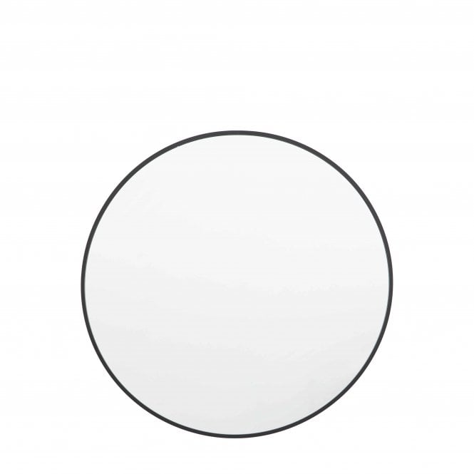 Fabco Collection Yanko Mirror Round Black