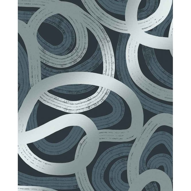 Graham & Brown  Ambire Navy Wallpaper 121460