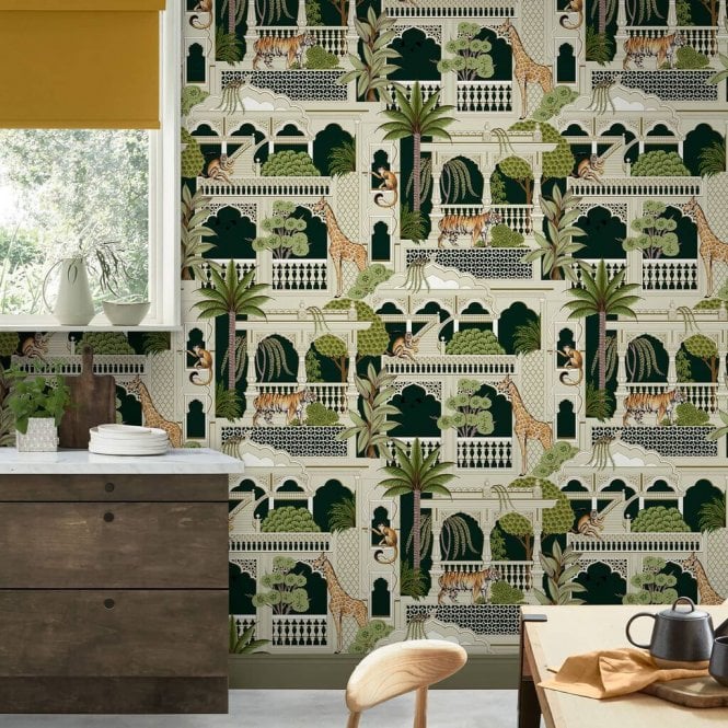 Graham & Brown  Animahal Emerald Wallpaper 119689