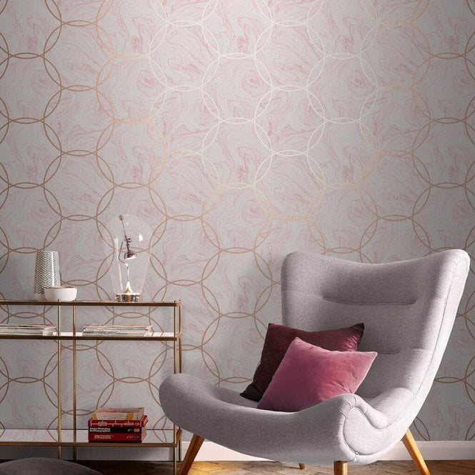 Graham & Brown  Aqueous Geo Quartz Wallpaper 105756
