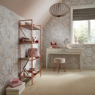 Graham & Brown Aqueous Geo Stone Wallpaper 105754