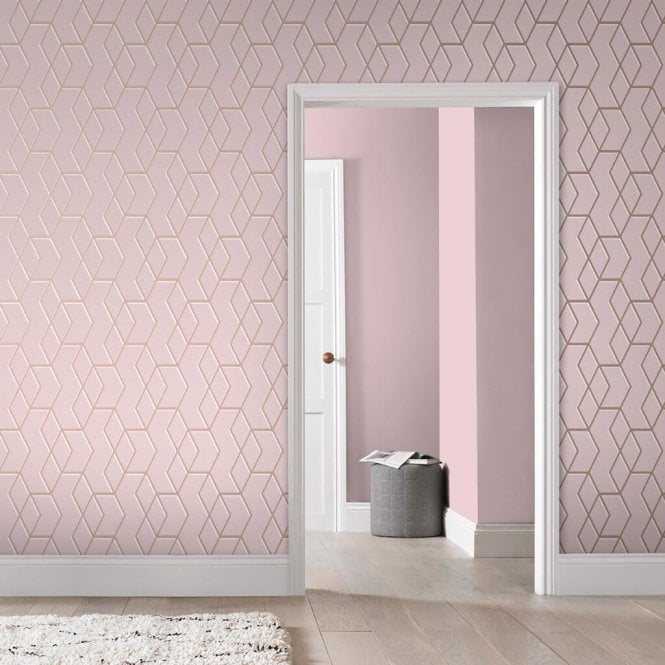 Graham & Brown  Archetype Pink Wallpaper 105910