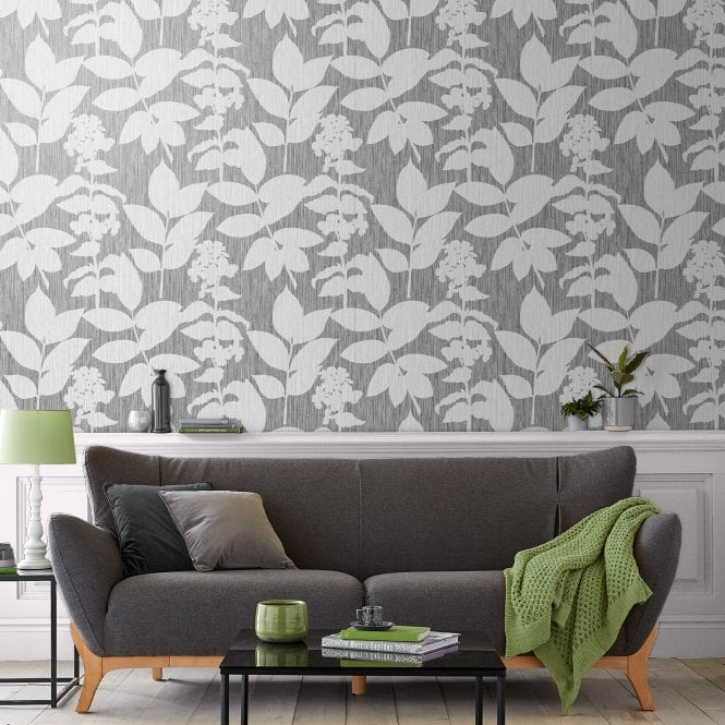 Graham & Brown  Aspen Grey Wallpaper 111724
