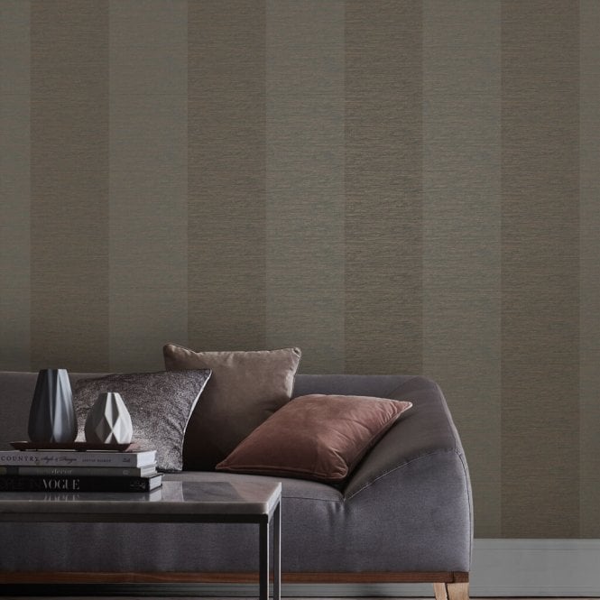 Graham & Brown  Atelier Stripe Bronze Wallpaper 107867