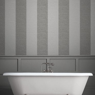 Graham & Brown Atelier Stripe Slate Wallpaper 107868