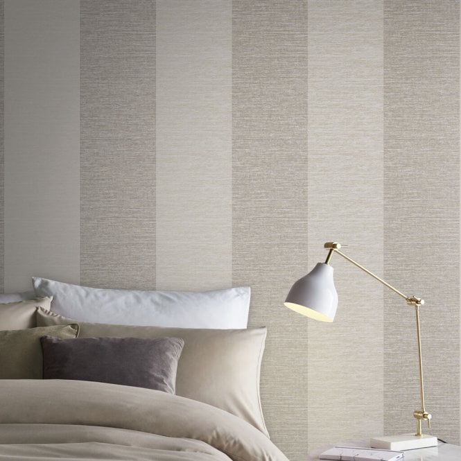 Graham & Brown  Atelier Stripe Stone Wallpaper 107869
