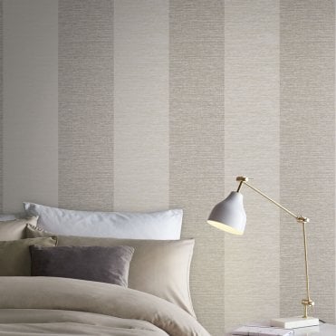 Graham & Brown Atelier Stripe Stone Wallpaper 107869