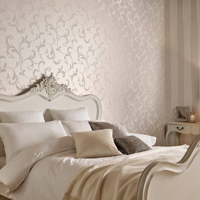 Graham & Brown  Baroque Bead Pearl Wallpaper 103816