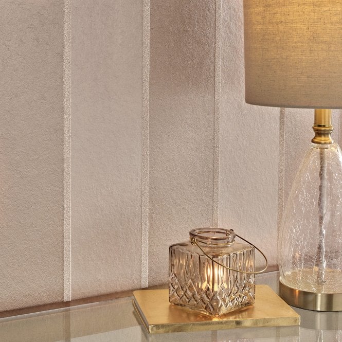 Graham & Brown  Baroque Bead Stripe Champagne Wallpaper 103821