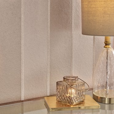 Graham & Brown Baroque Bead Stripe Champagne Wallpaper 103821