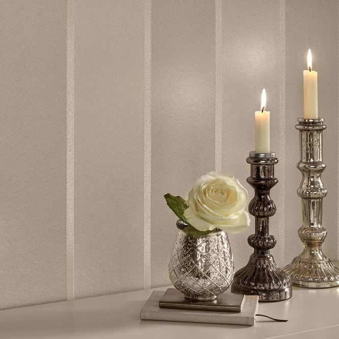 Graham & Brown  Baroque Bead Stripe Pearl Wallpaper 103819