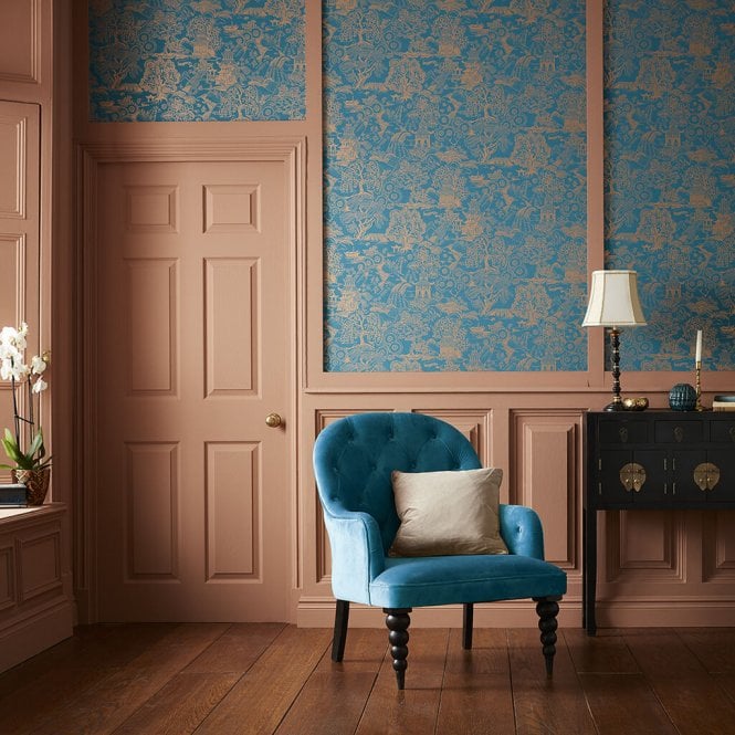 Graham & Brown  Basuto Teal Wallpaper 105932