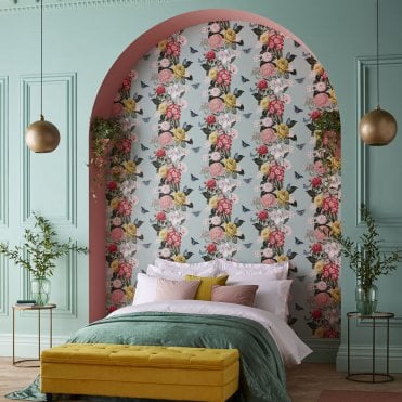 Graham & Brown Bloomsbury Neo Mint Wallpaper 107747