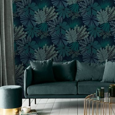 Graham & Brown Bohemia Teal Wallpaper 119667