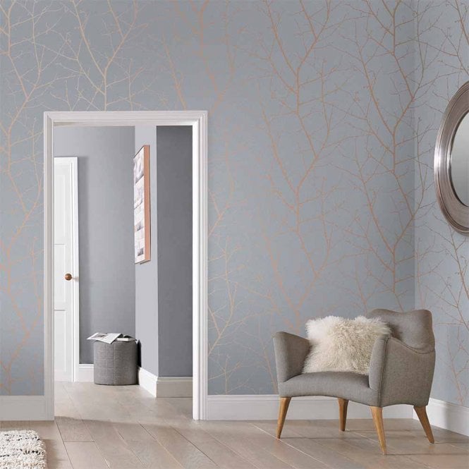 Graham & Brown  Boreas Soft Grey Wallpaper 107580