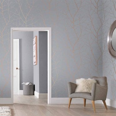 Graham & Brown Boreas Soft Grey Wallpaper 107580