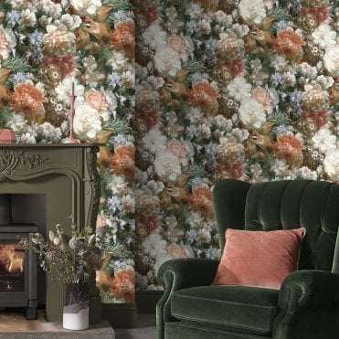 Graham & Brown Bouquet Wallpaper 107870