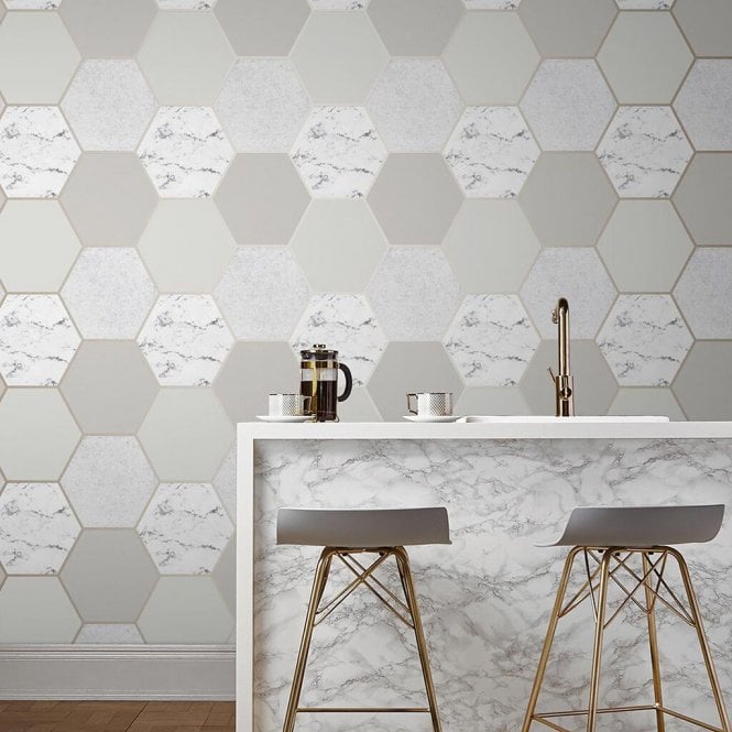 Graham & Brown  Earthen Taupe Wallpaper 106347