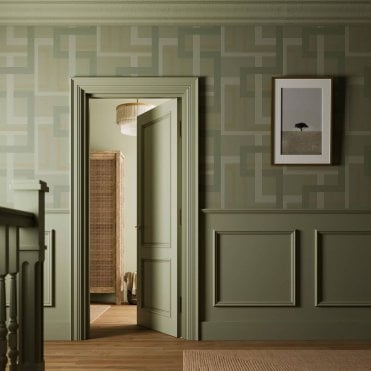 Graham & Brown Entwine Sage Wallpaper 119685
