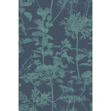 Graham & Brown Esther Teal Wallpaper 121429