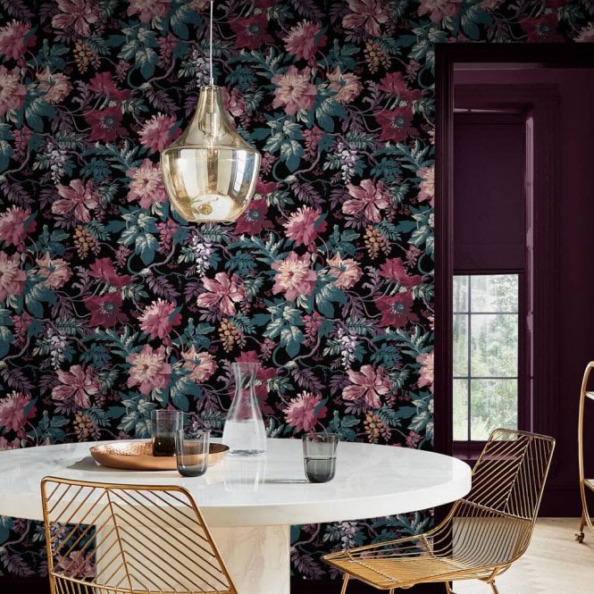 Graham & Brown  Florenzia Night Shade Wallpaper 119675