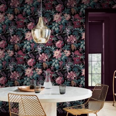 Graham & Brown Florenzia Night Shade Wallpaper 119675