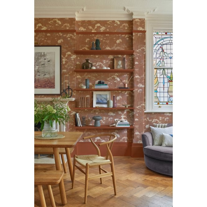 Graham & Brown  Flower Press Clay Wallpaper 124107
