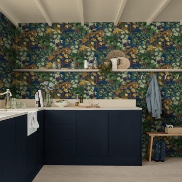 Graham & Brown Folklore Tree Midnight Wallpaper 121451