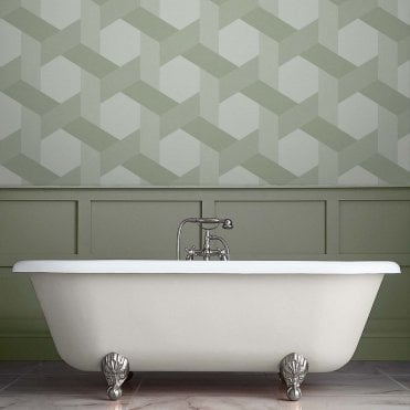 Graham & Brown Fractal Sage Wallpaper 118026