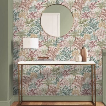 Graham & Brown Glasshouse Flora Green Wallpaper 120554